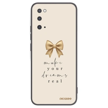 Picasee silikonowe czarne etui na Samsung Galaxy S20 G980F - Golden Dream