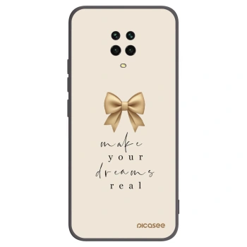 Picasee silikonowe czarne etui na Xiaomi Redmi Note 9 Pro - Golden Dream