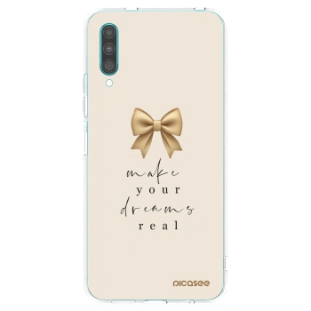 Picasee silikonowe przeźroczyste etui na Samsung Galaxy A30s A307F - Golden Dream