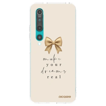 Picasee silikonowe przeźroczyste etui na Xiaomi Mi 10 - Golden Dream