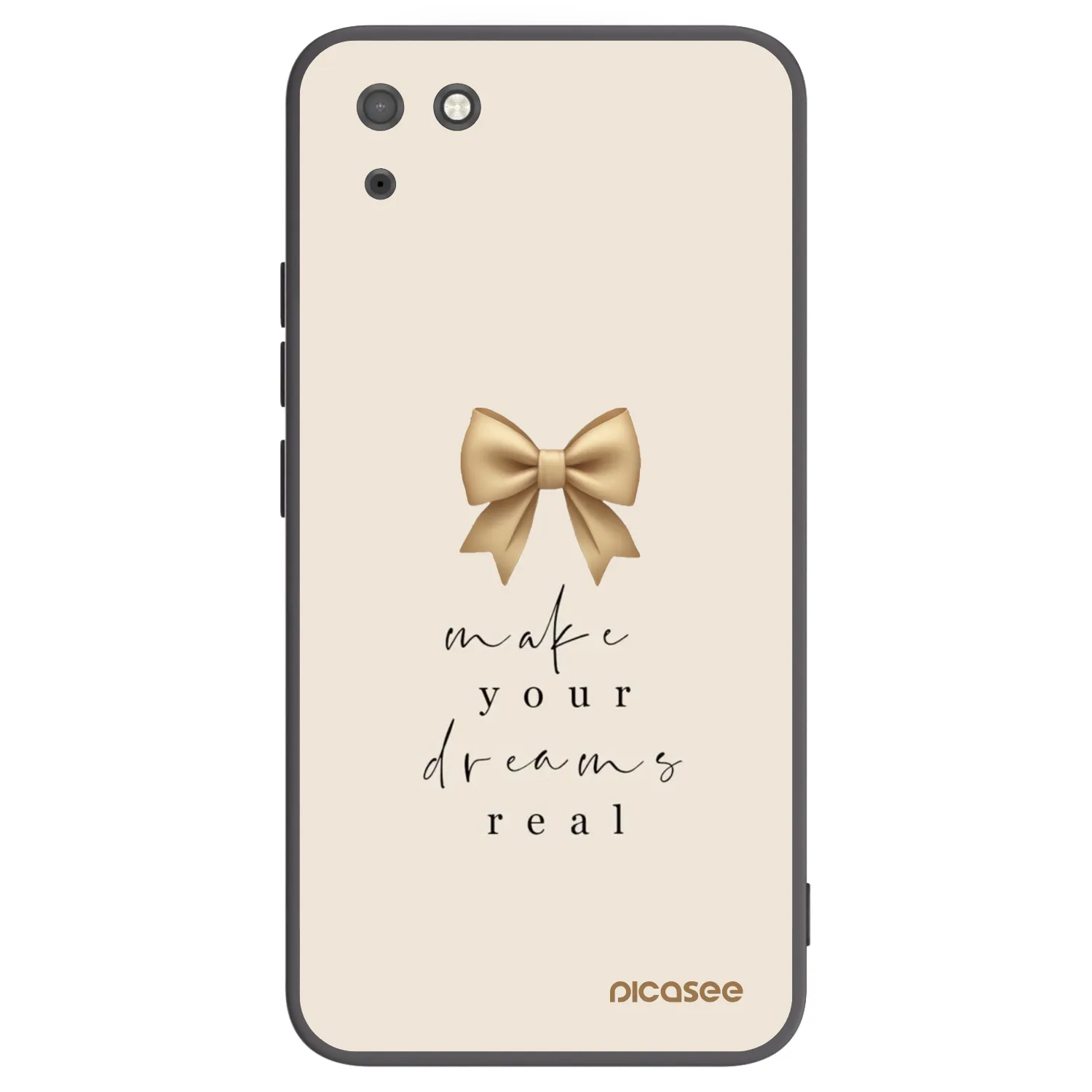 Picasee silikonowe czarne etui na Huawei Y5P - Golden Dream
