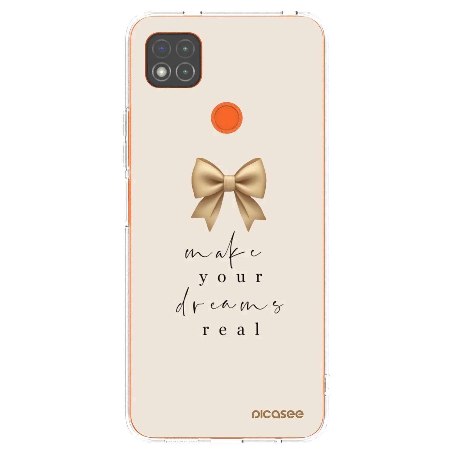Picasee silikonowe przeźroczyste etui na Xiaomi Redmi 9C - Golden Dream