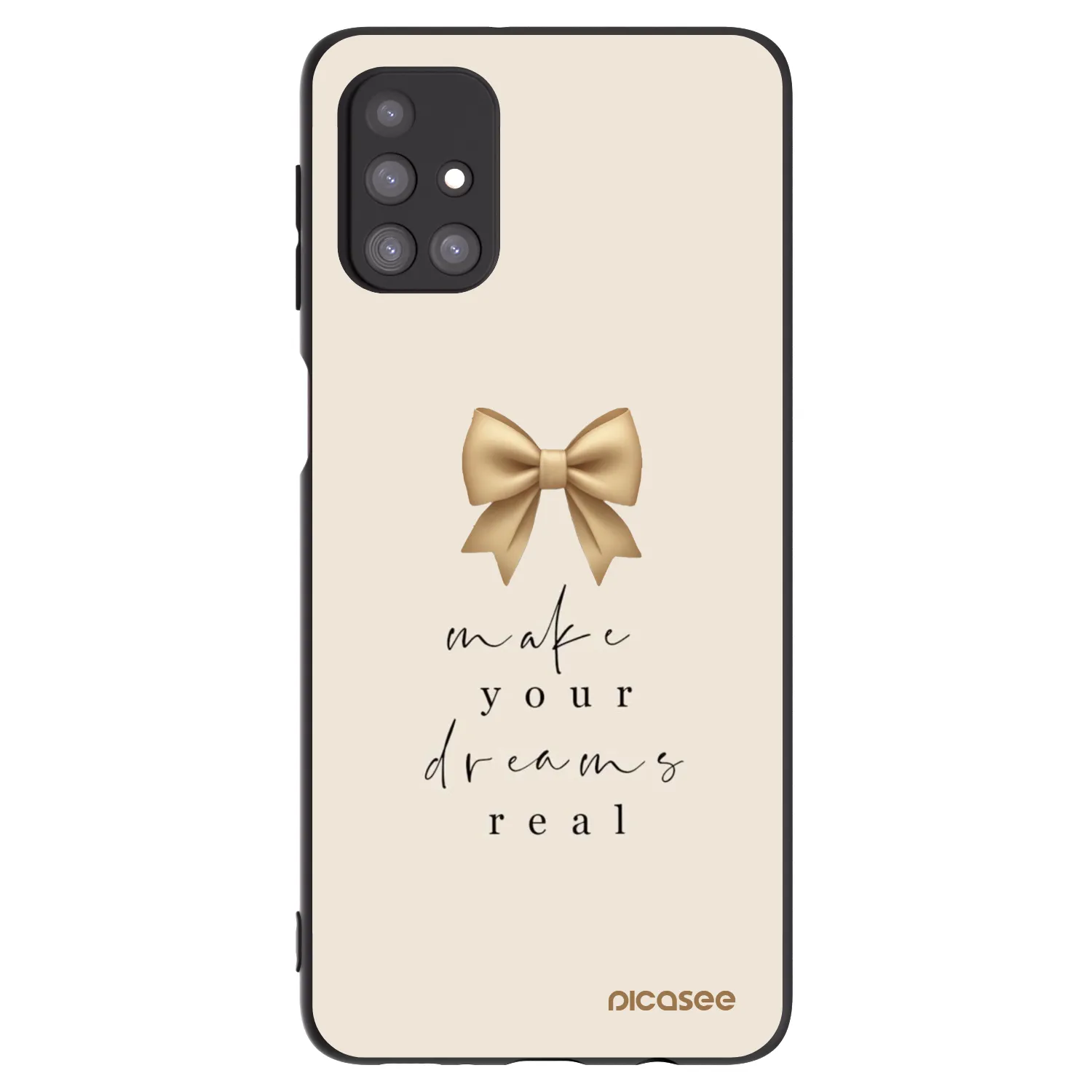 Picasee silikonowe czarne etui na Samsung Galaxy M31s - Golden Dream