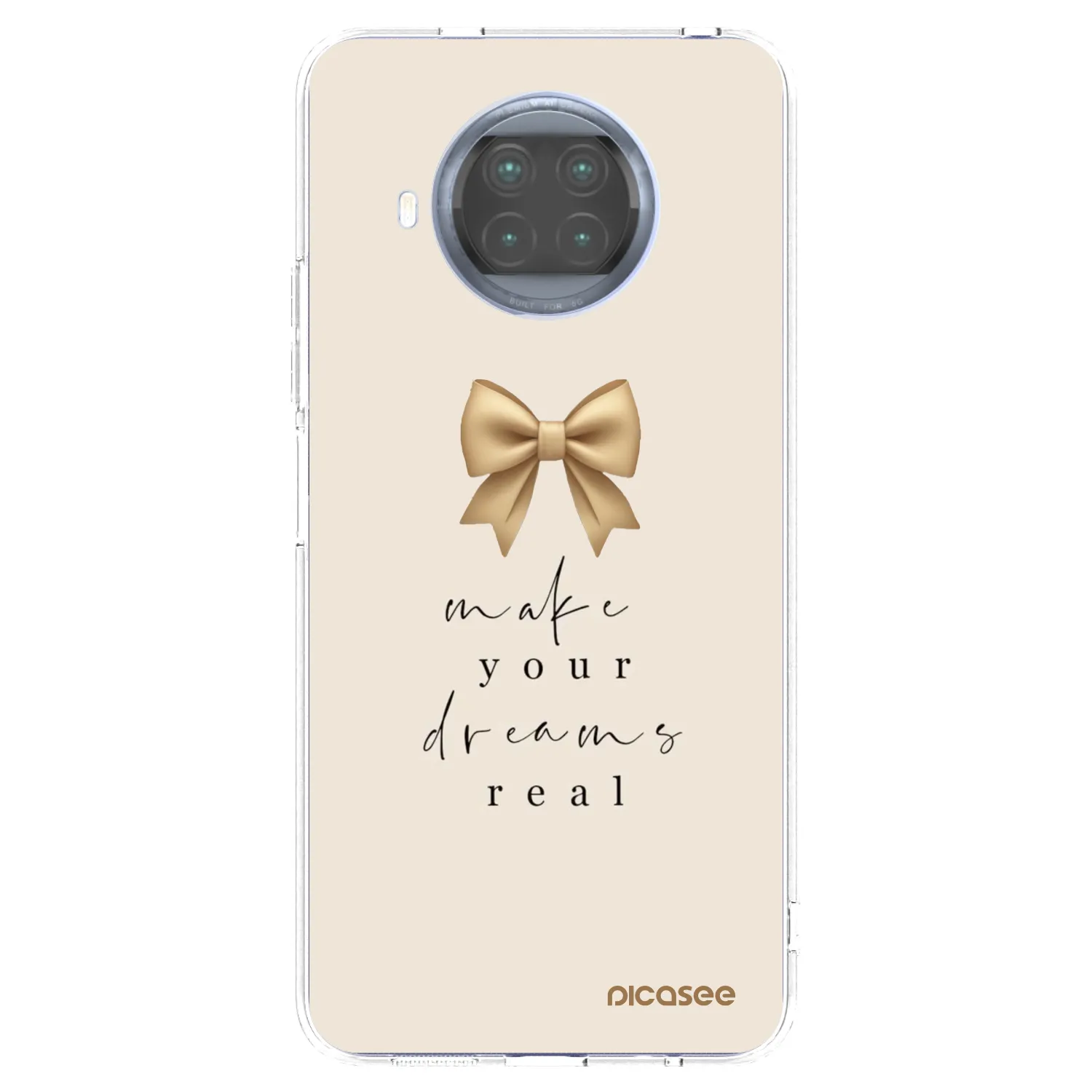 Picasee silikonowe przeźroczyste etui na Xiaomi Mi 10T Lite - Golden Dream