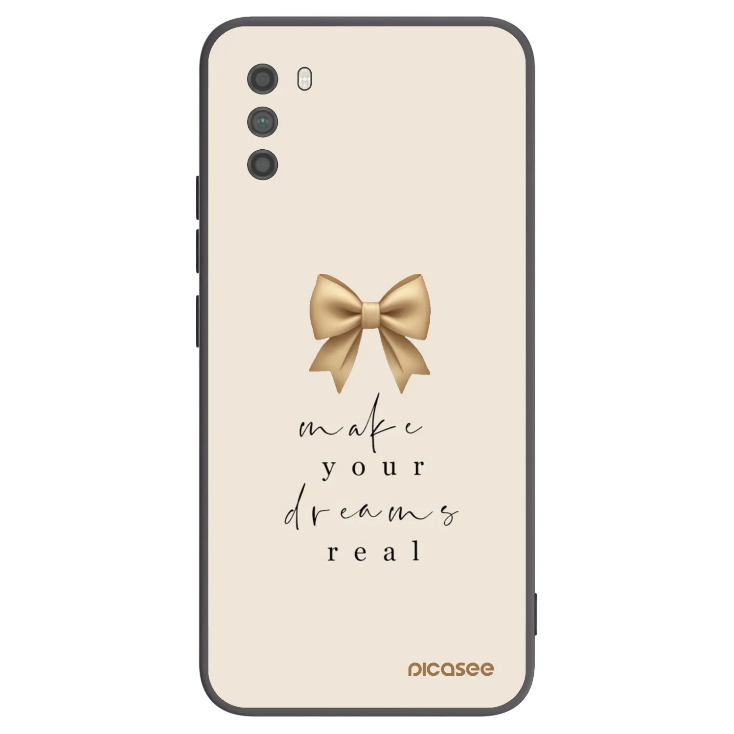 Picasee silikonowe czarne etui na Xiaomi Poco M3 - Golden Dream