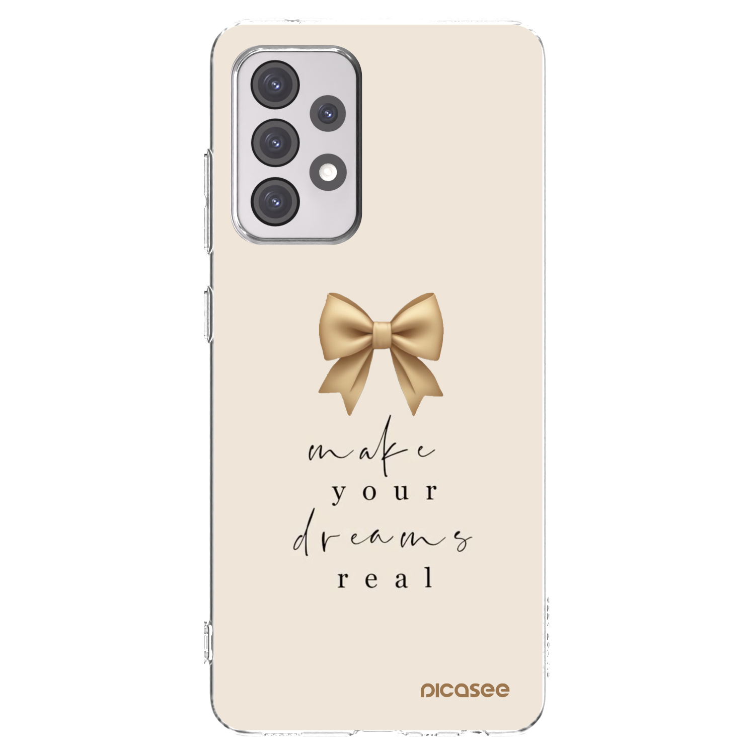 Picasee silikonowe przeźroczyste etui na Samsung Galaxy A52 5G A525F - Golden Dream