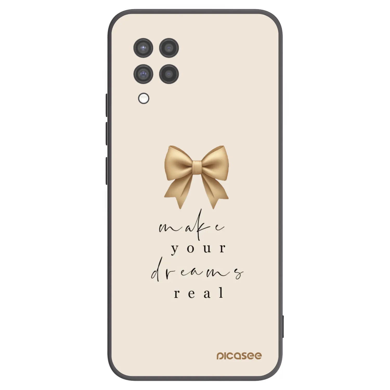 Picasee silikonowe czarne etui na Samsung Galaxy A42 A426B - Golden Dream