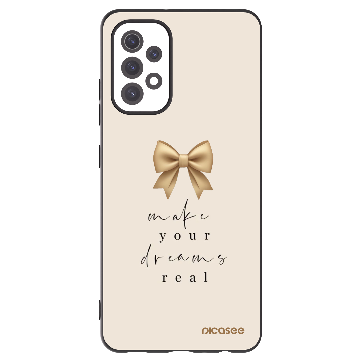 Picasee silikonowe czarne etui na Samsung Galaxy A32 5G A326B - Golden Dream