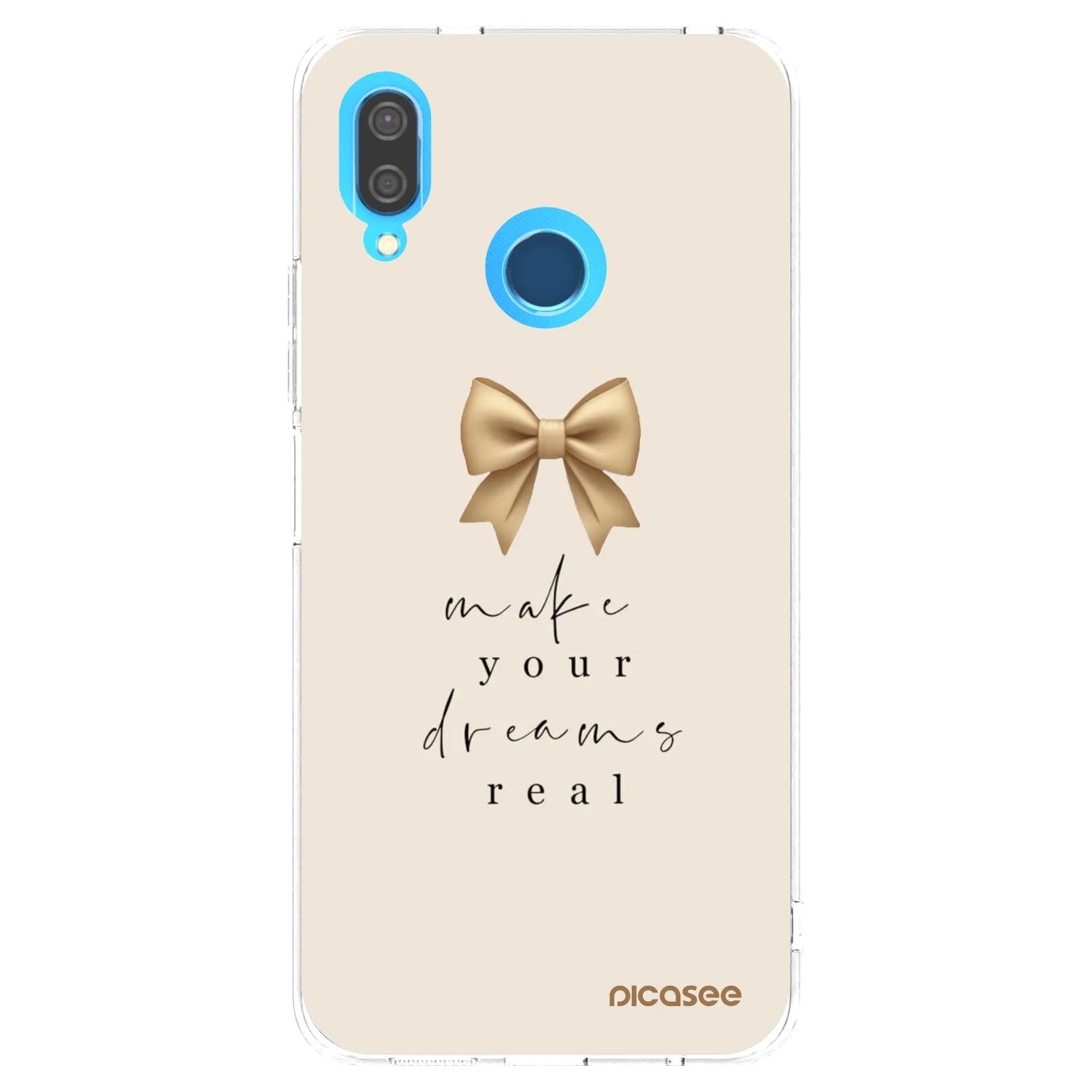 Picasee silikonowe przeźroczyste etui na Huawei P20 Lite - Golden Dream