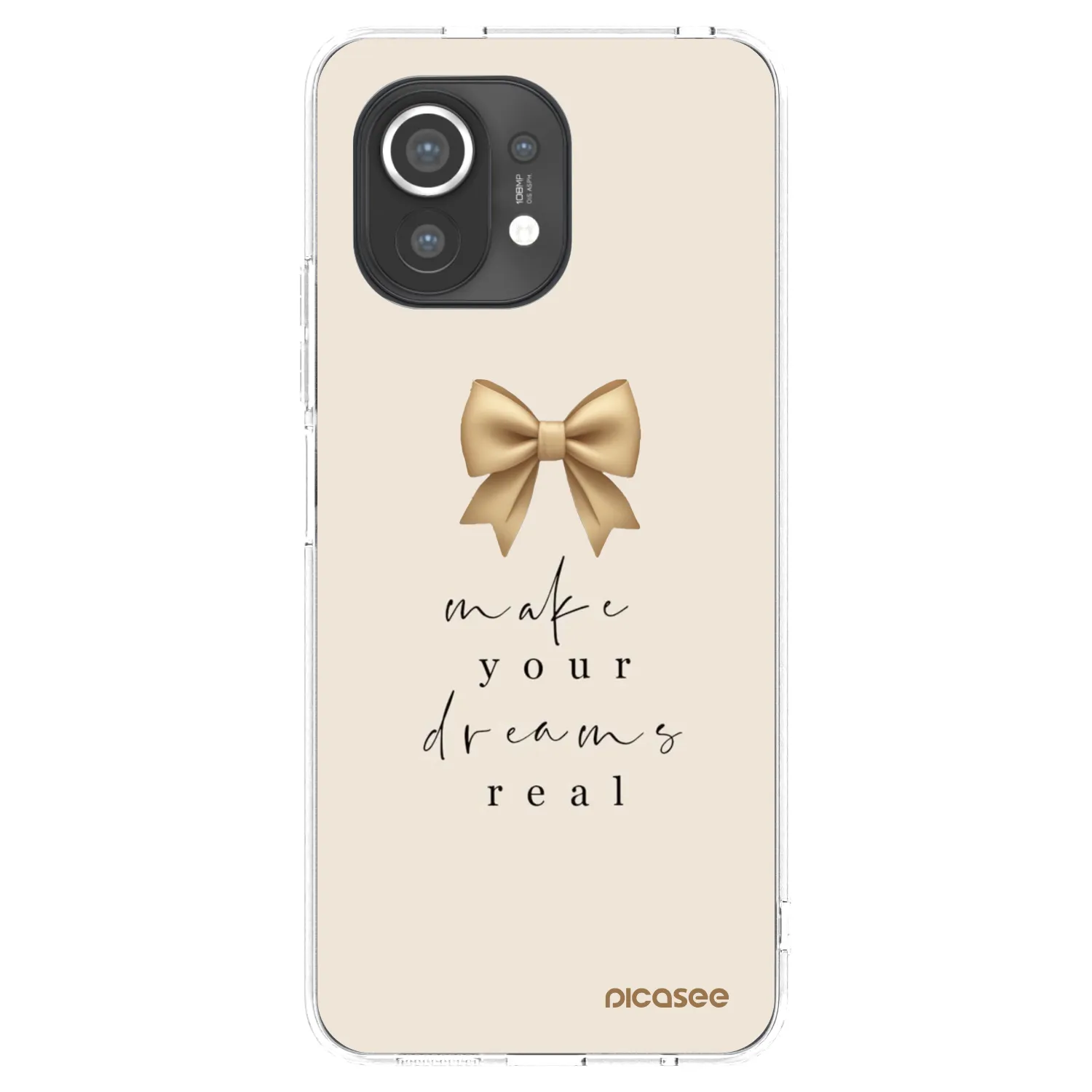 Picasee silikonowe przeźroczyste etui na Xiaomi Mi 11 - Golden Dream