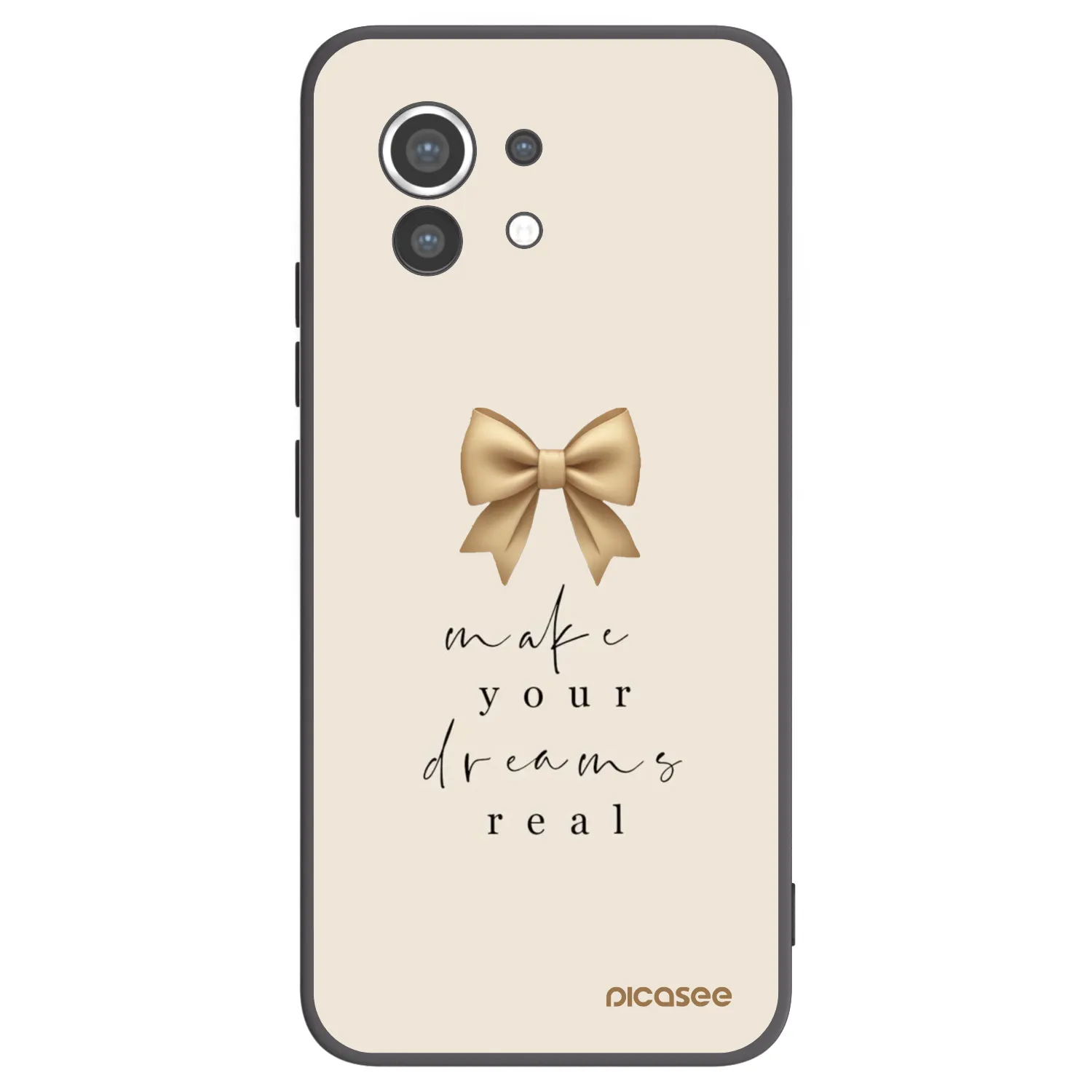 Picasee silikonowe czarne etui na Xiaomi Mi 11 - Golden Dream