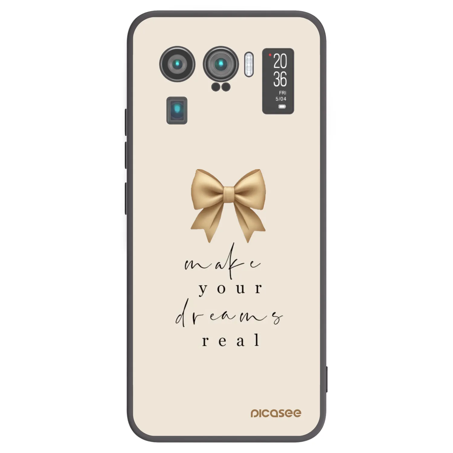 Picasee silikonowe czarne etui na Xiaomi Mi 11 Ultra - Golden Dream