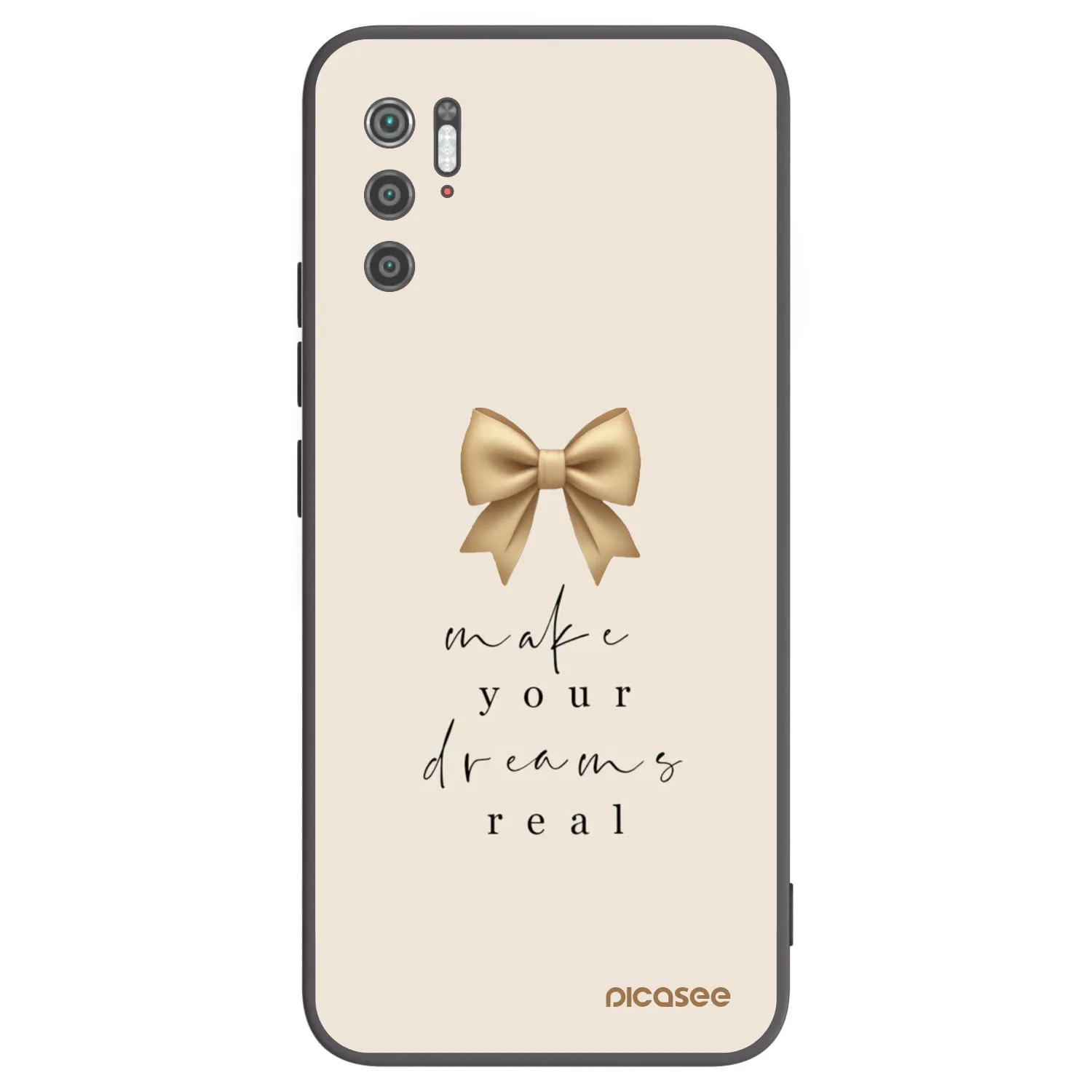 Picasee silikonowe czarne etui na Xiaomi Poco M3 Pro 5G - Golden Dream