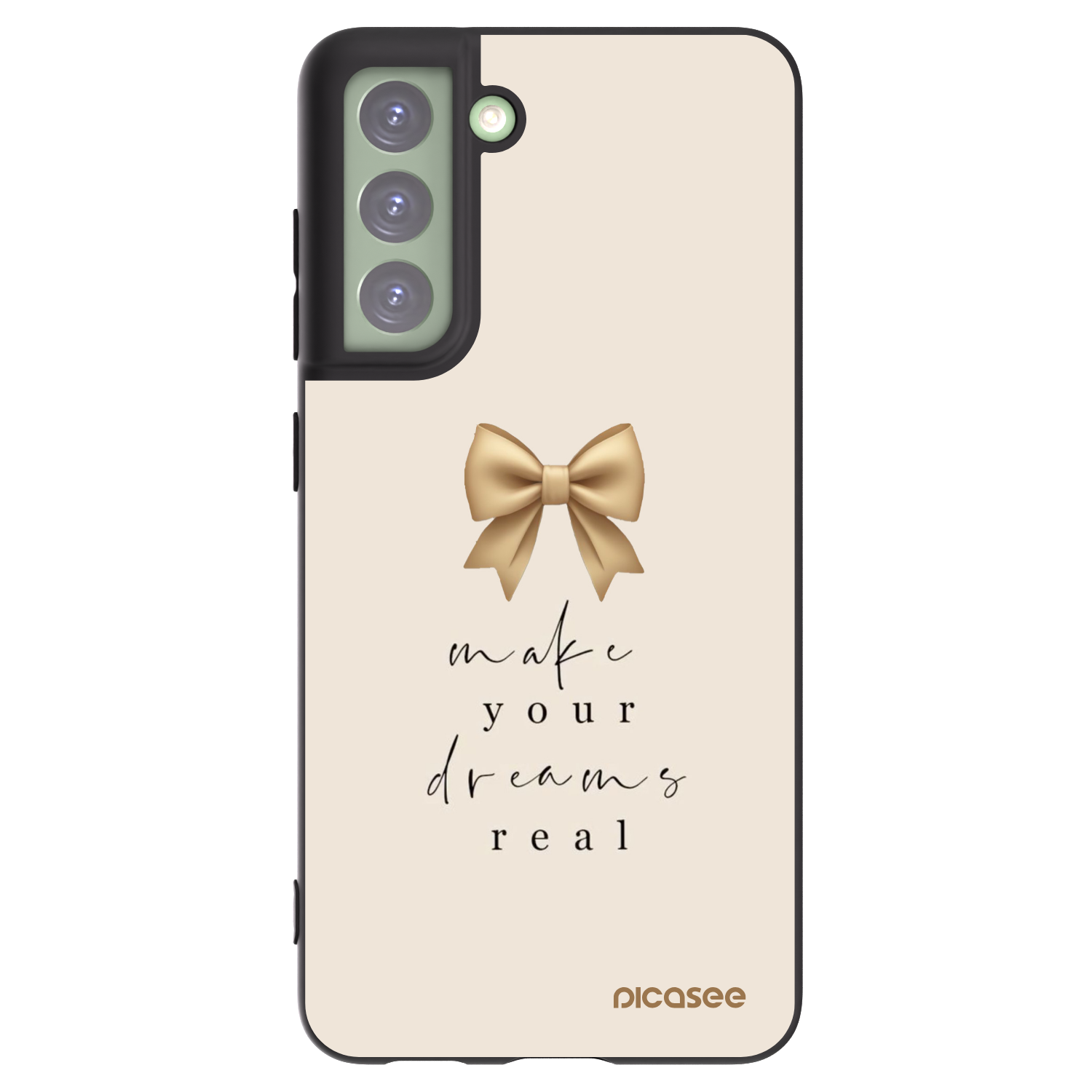 Picasee silikonowe czarne etui na Samsung Galaxy S21 FE 5G - Golden Dream
