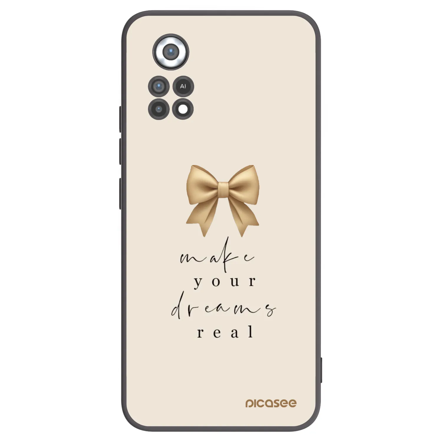 Picasee silikonowe czarne etui na Xiaomi Poco X4 Pro 5G - Golden Dream