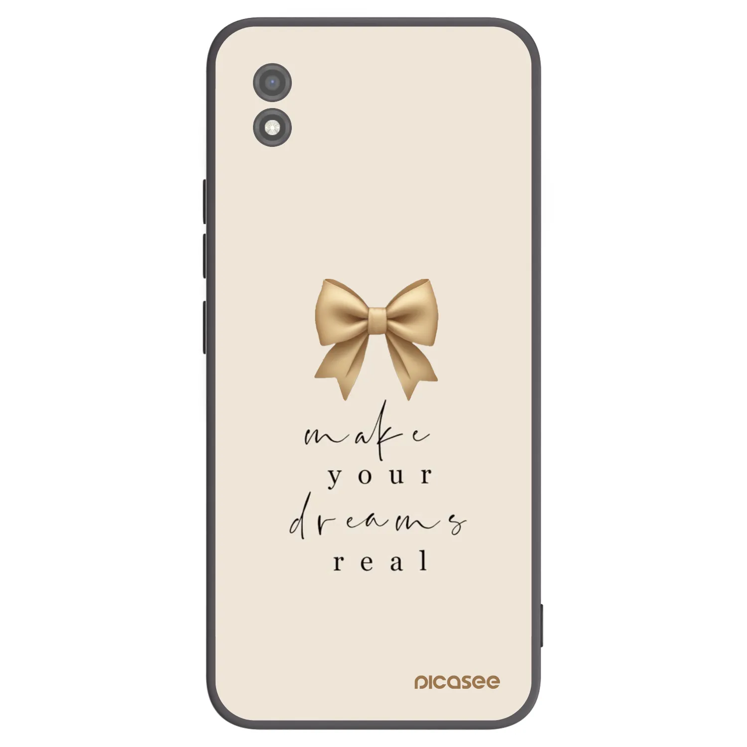 Picasee silikonowe czarne etui na Realme C11 (2021) - Golden Dream