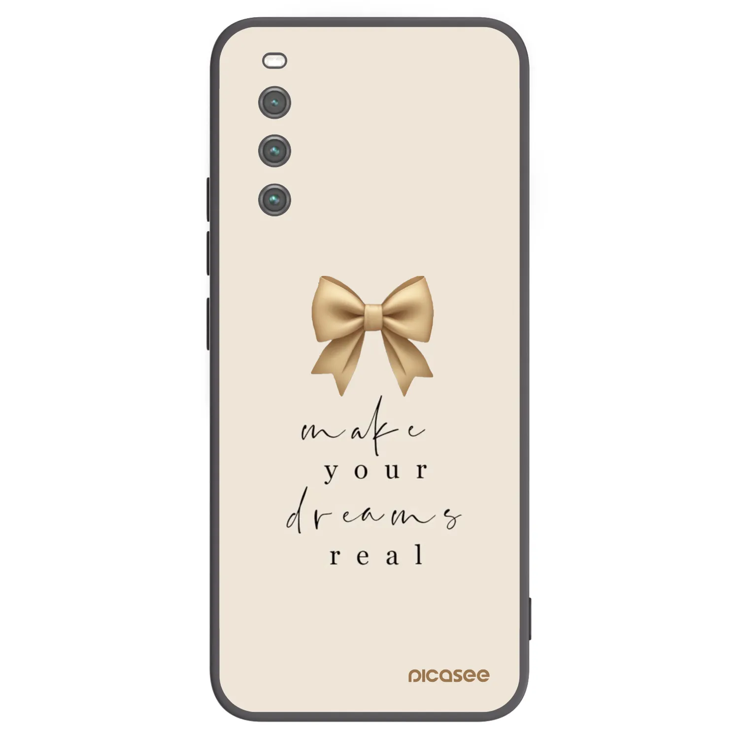 Picasee silikonowe czarne etui na Sony Xperia 10 IV 5G - Golden Dream