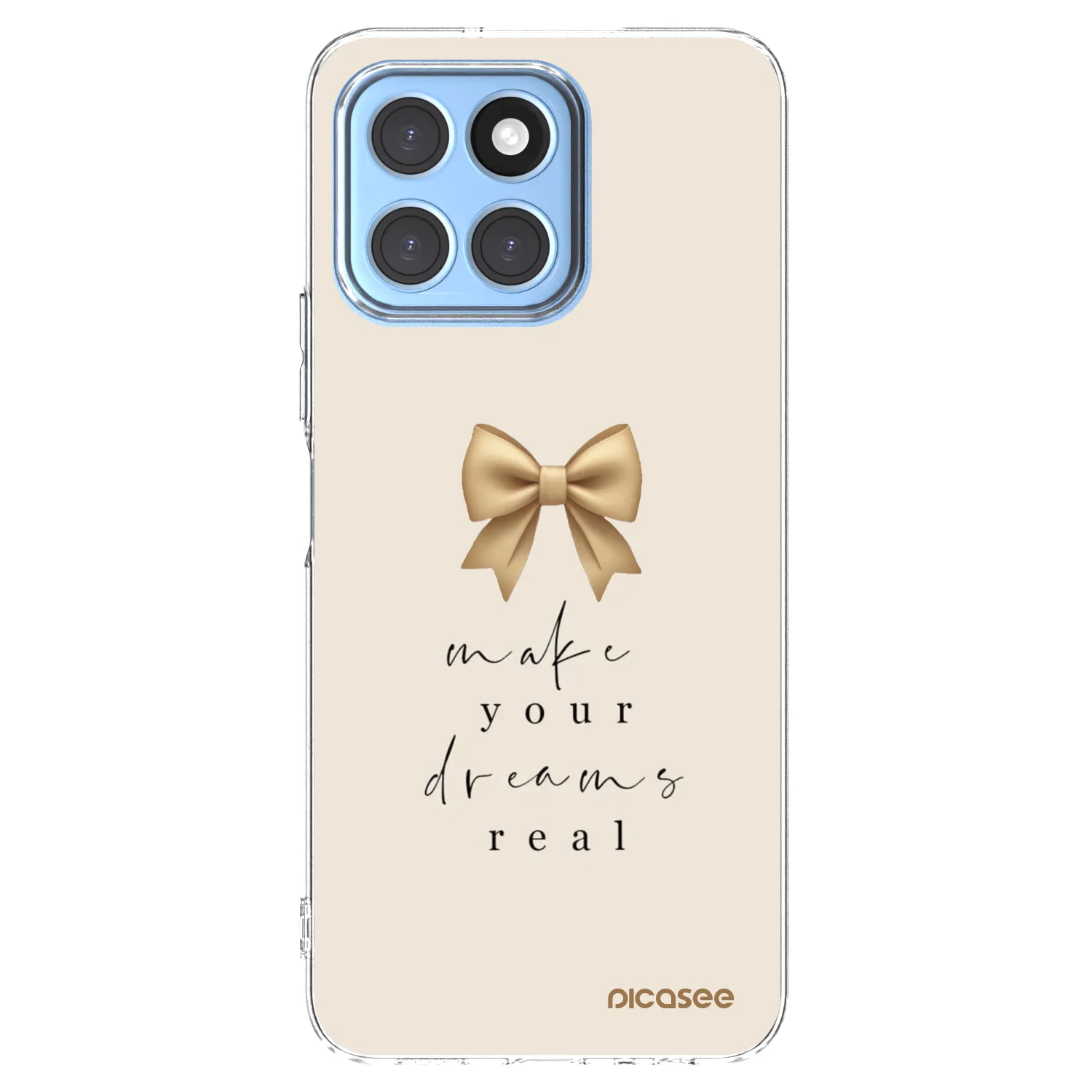 Picasee silikonowe przeźroczyste etui na Honor X8 5G - Golden Dream