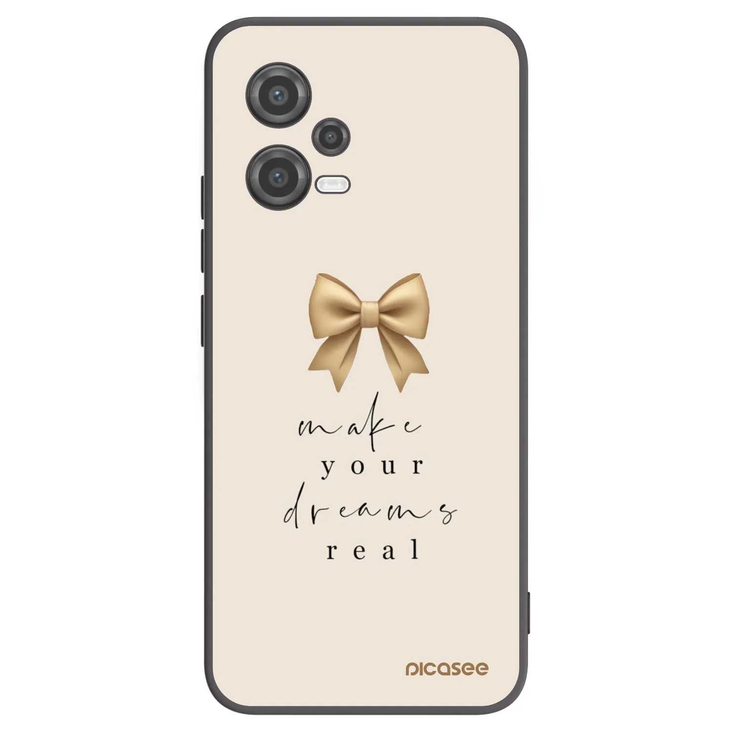 Picasee silikonowe czarne etui na Xiaomi Poco X5 - Golden Dream