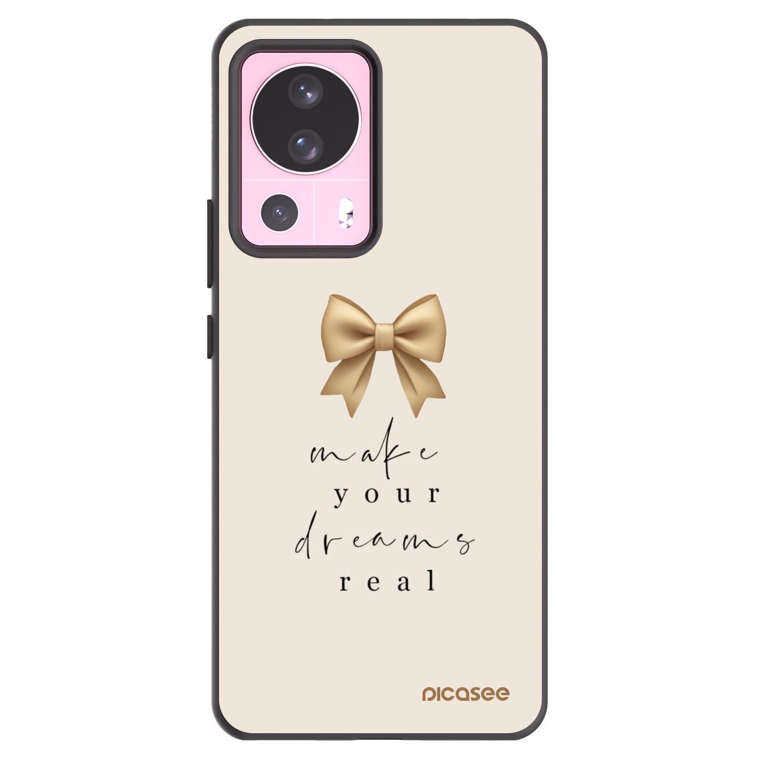 Picasee silikonowe czarne etui na Xiaomi 13 Lite - Golden Dream