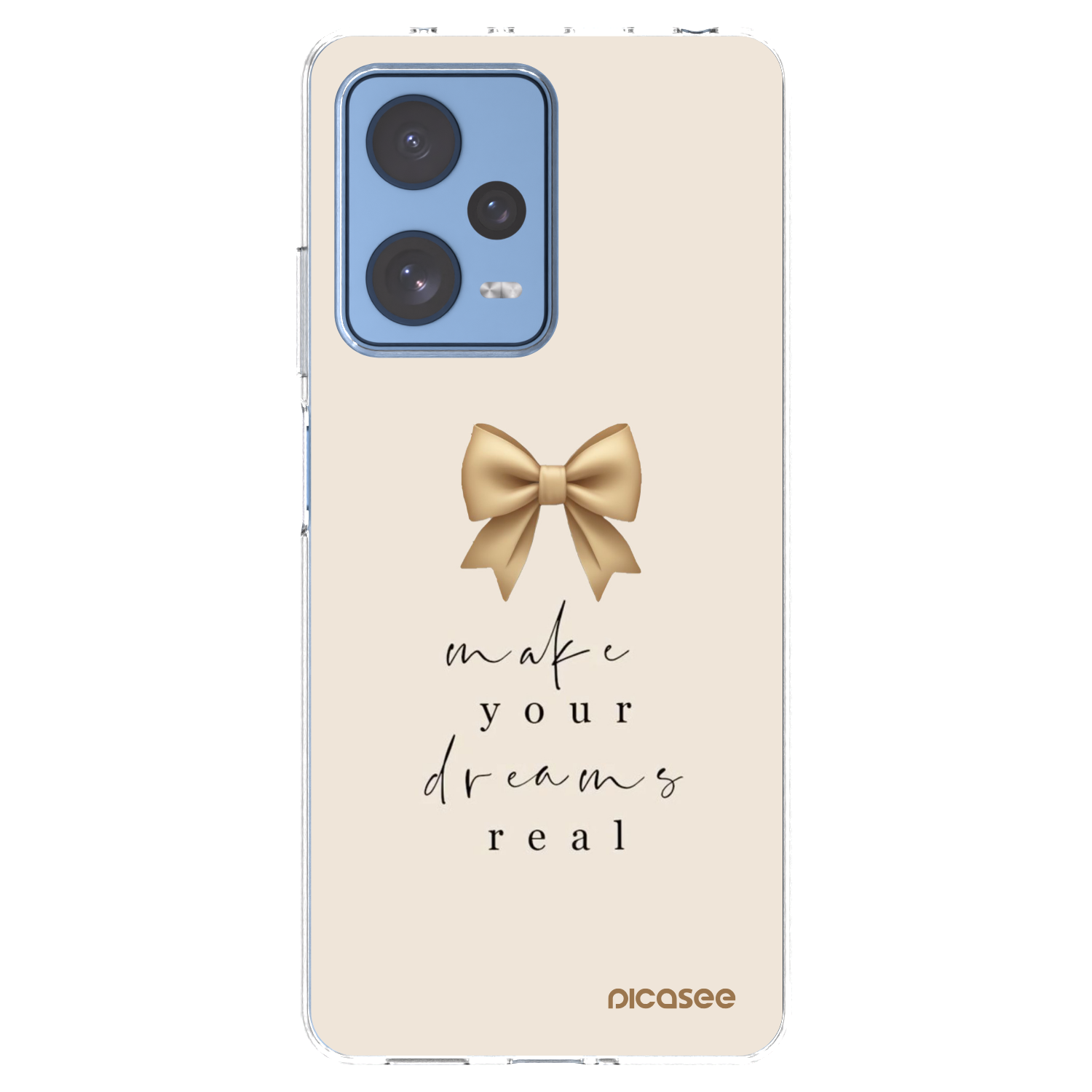 Picasee silikonowe przeźroczyste etui na Xiaomi Redmi Note 12 Pro 5G - Golden Dream