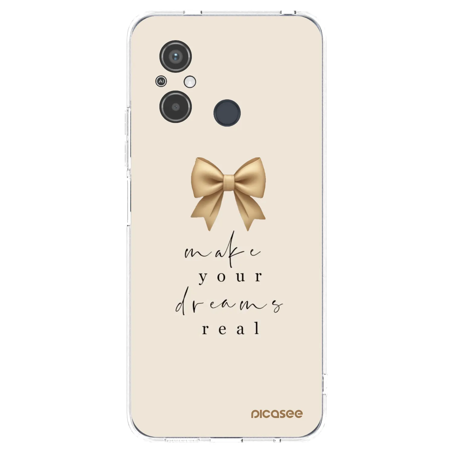 Picasee silikonowe przeźroczyste etui na Xiaomi Redmi 12C - Golden Dream