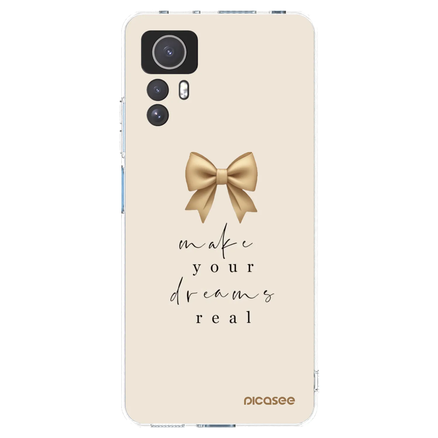 Picasee silikonowe przeźroczyste etui na Xiaomi Redmi Note 12S - Golden Dream