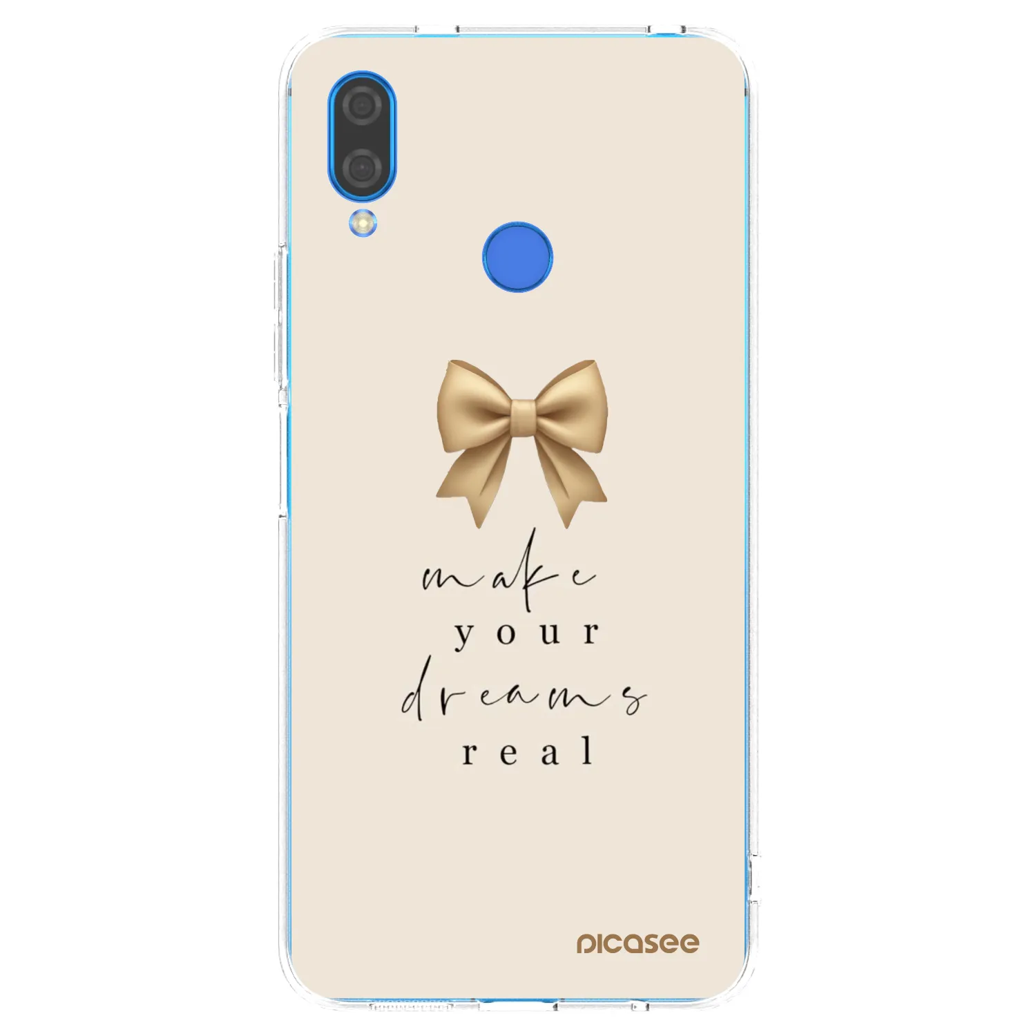 Picasee silikonowe przeźroczyste etui na Huawei Nova 3i - Golden Dream