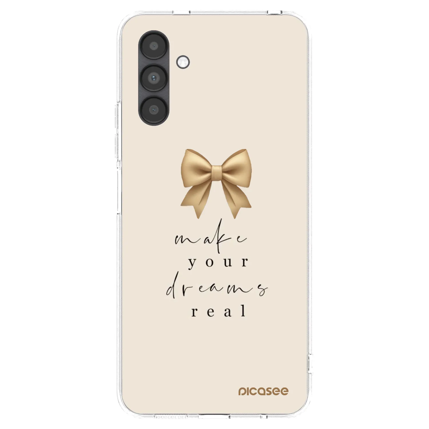 Picasee silikonowe przeźroczyste etui na Samsung Galaxy A04s A047F - Golden Dream