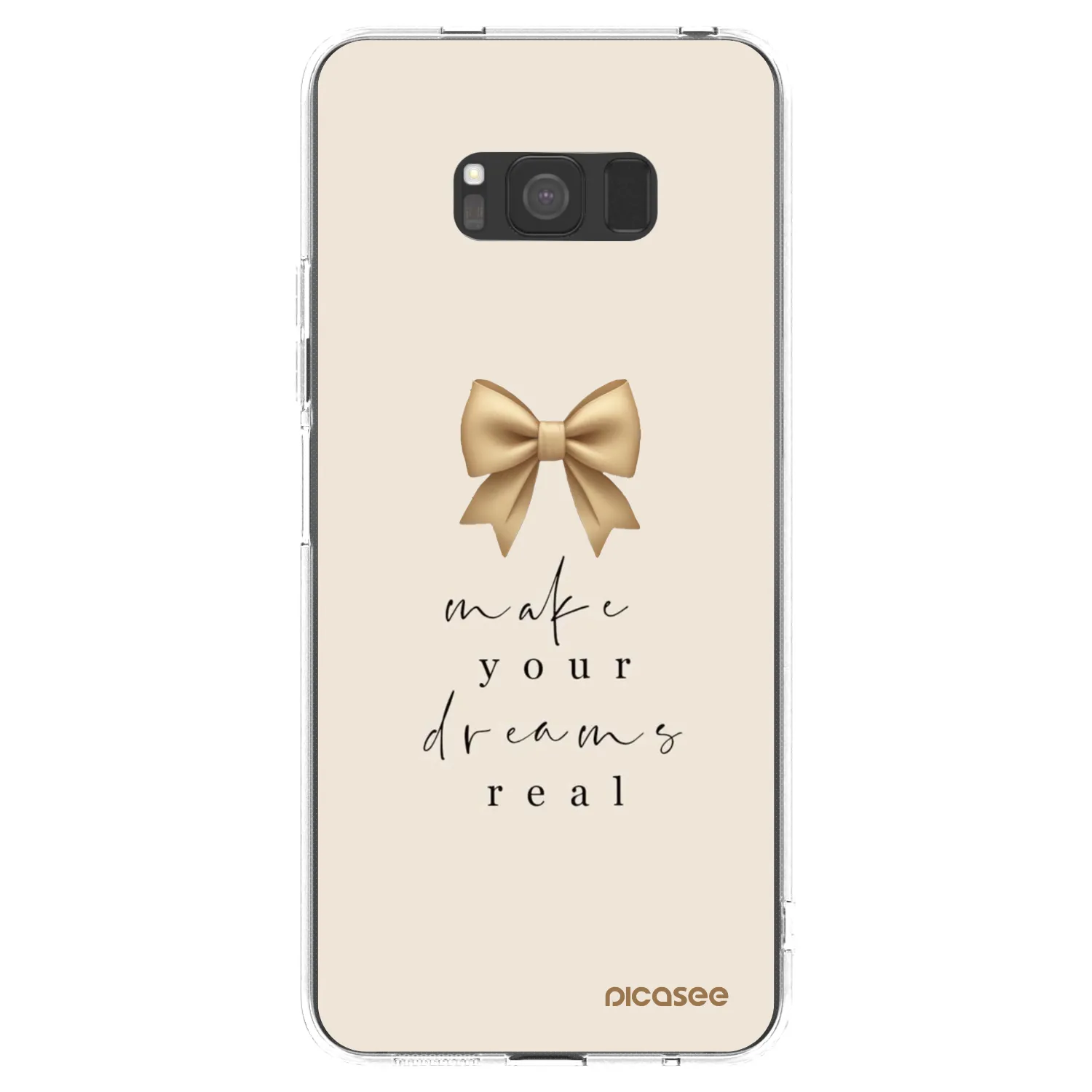 Picasee silikonowe przeźroczyste etui na Samsung Galaxy S8 G950F - Golden Dream