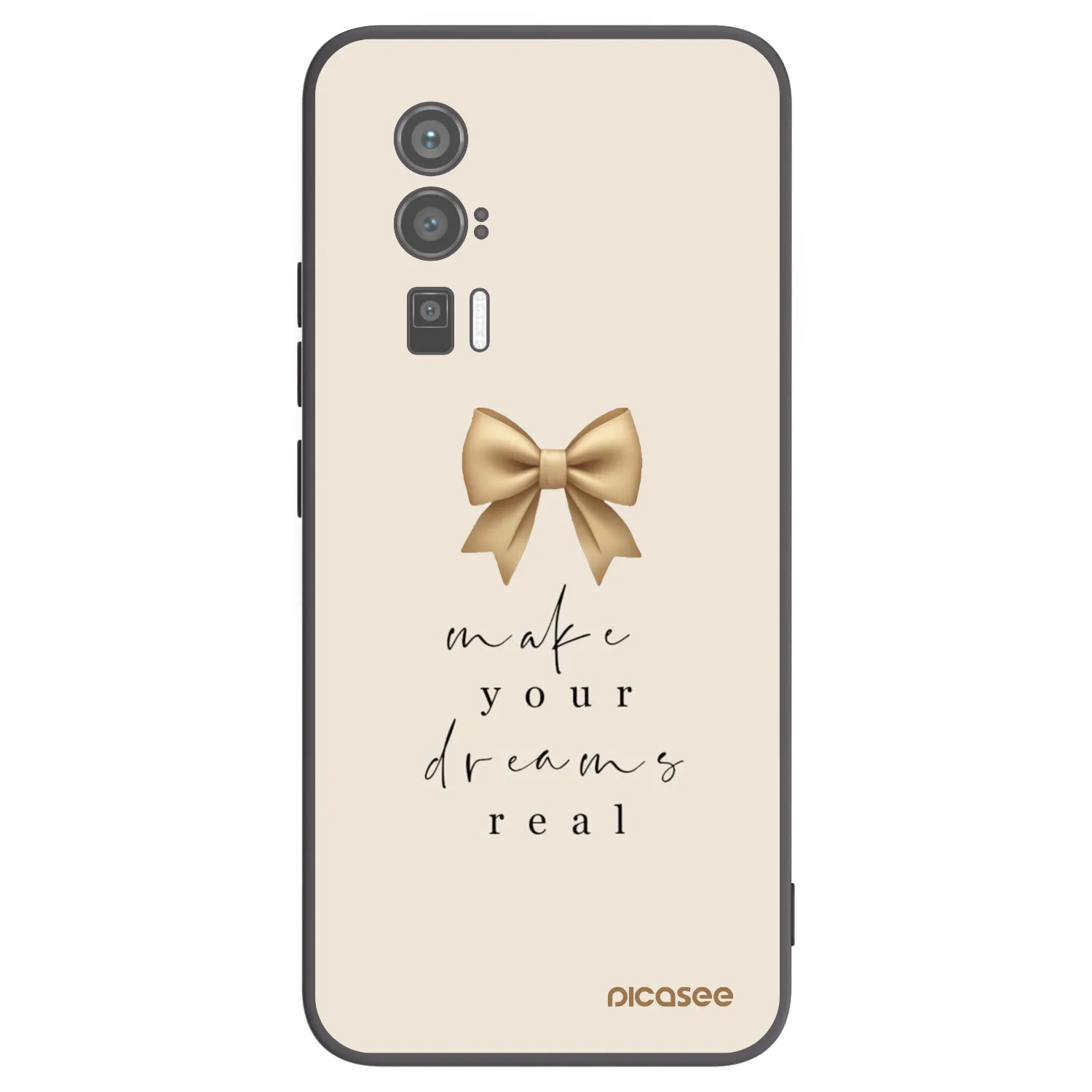 Picasee silikonowe czarne etui na Xiaomi Poco F5 Pro 5G - Golden Dream