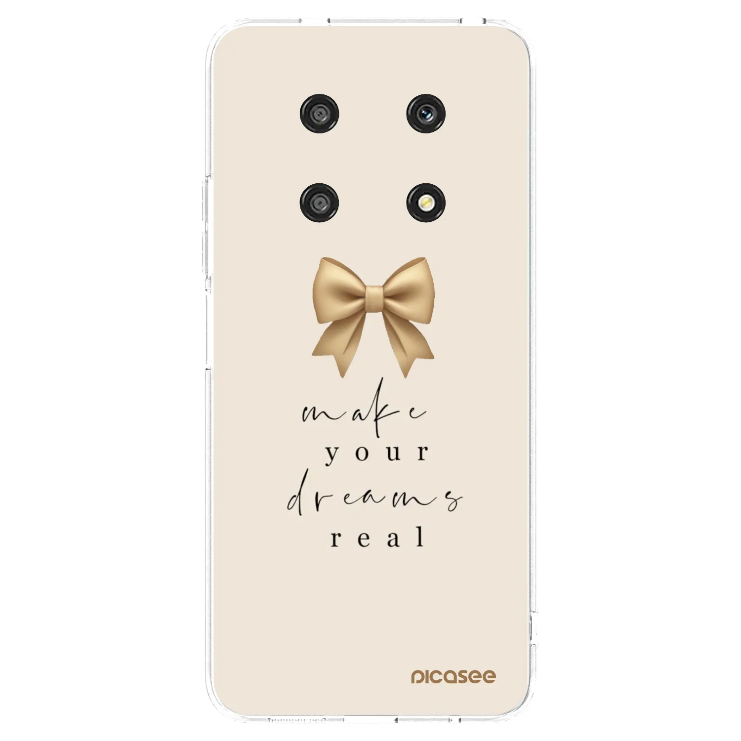 Picasee silikonowe przeźroczyste etui na Honor Magic4 Lite 5G - Golden Dream