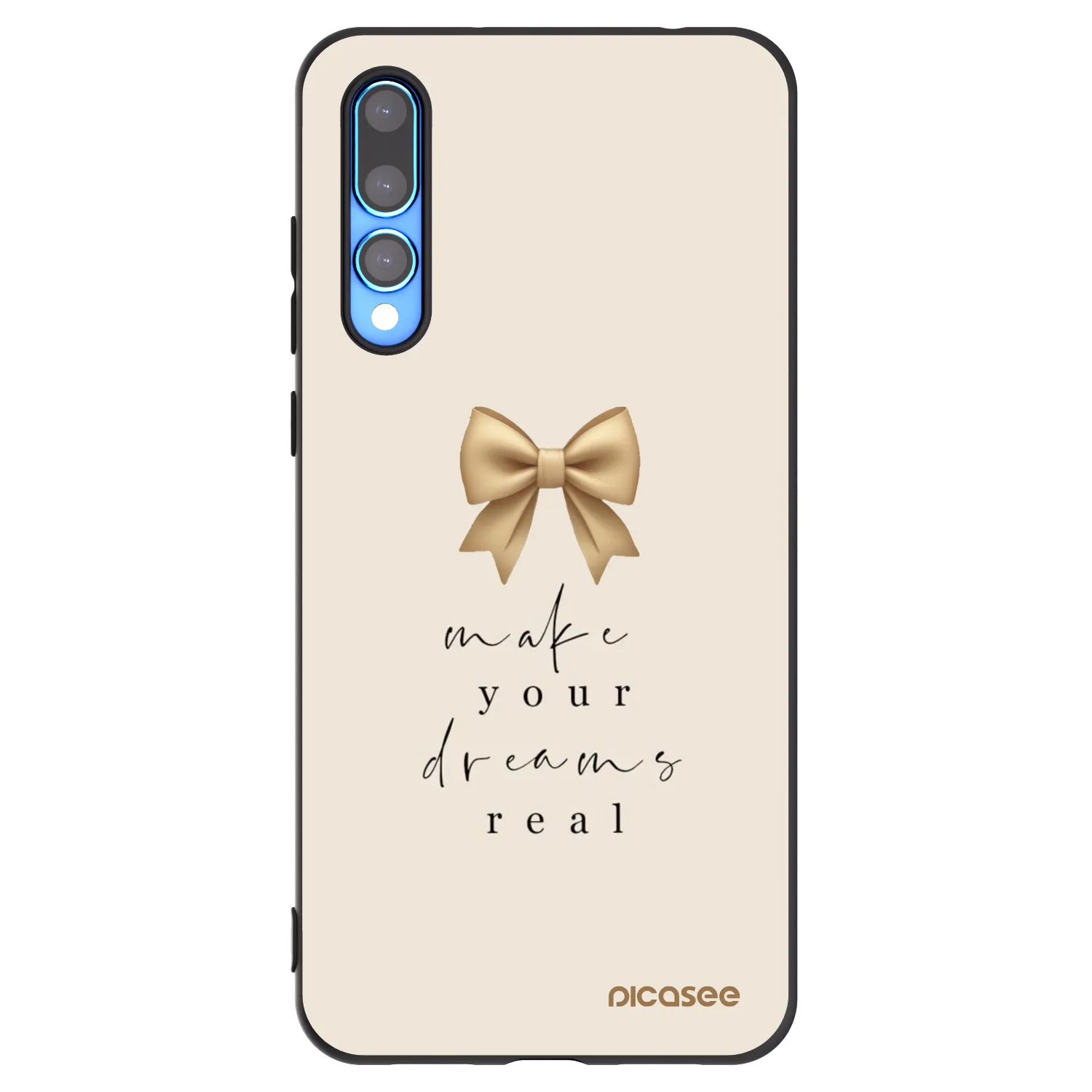 Picasee silikonowe czarne etui na Huawei P20 Pro - Golden Dream