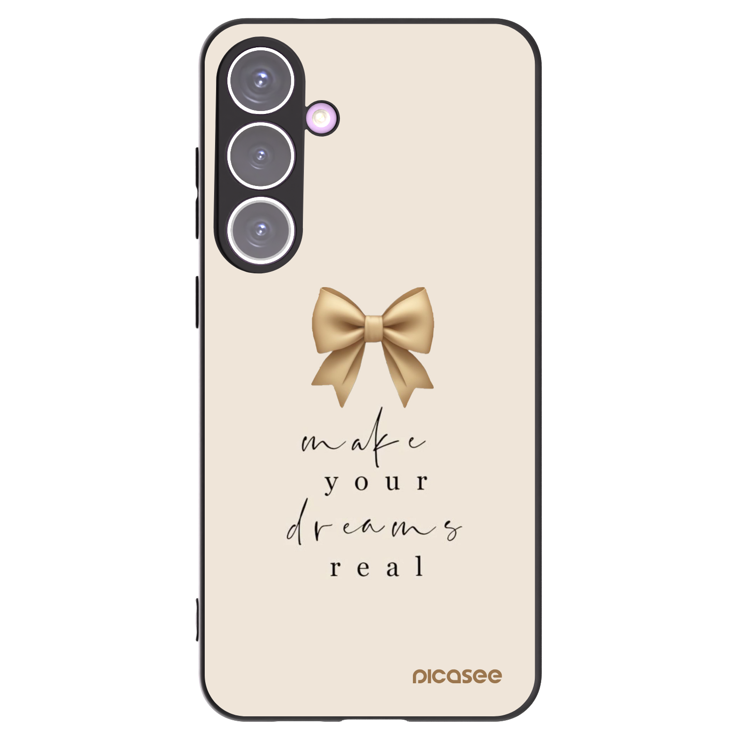 Picasee silikonowe czarne etui na Samsung Galaxy S24+ S926B 5G - Golden Dream