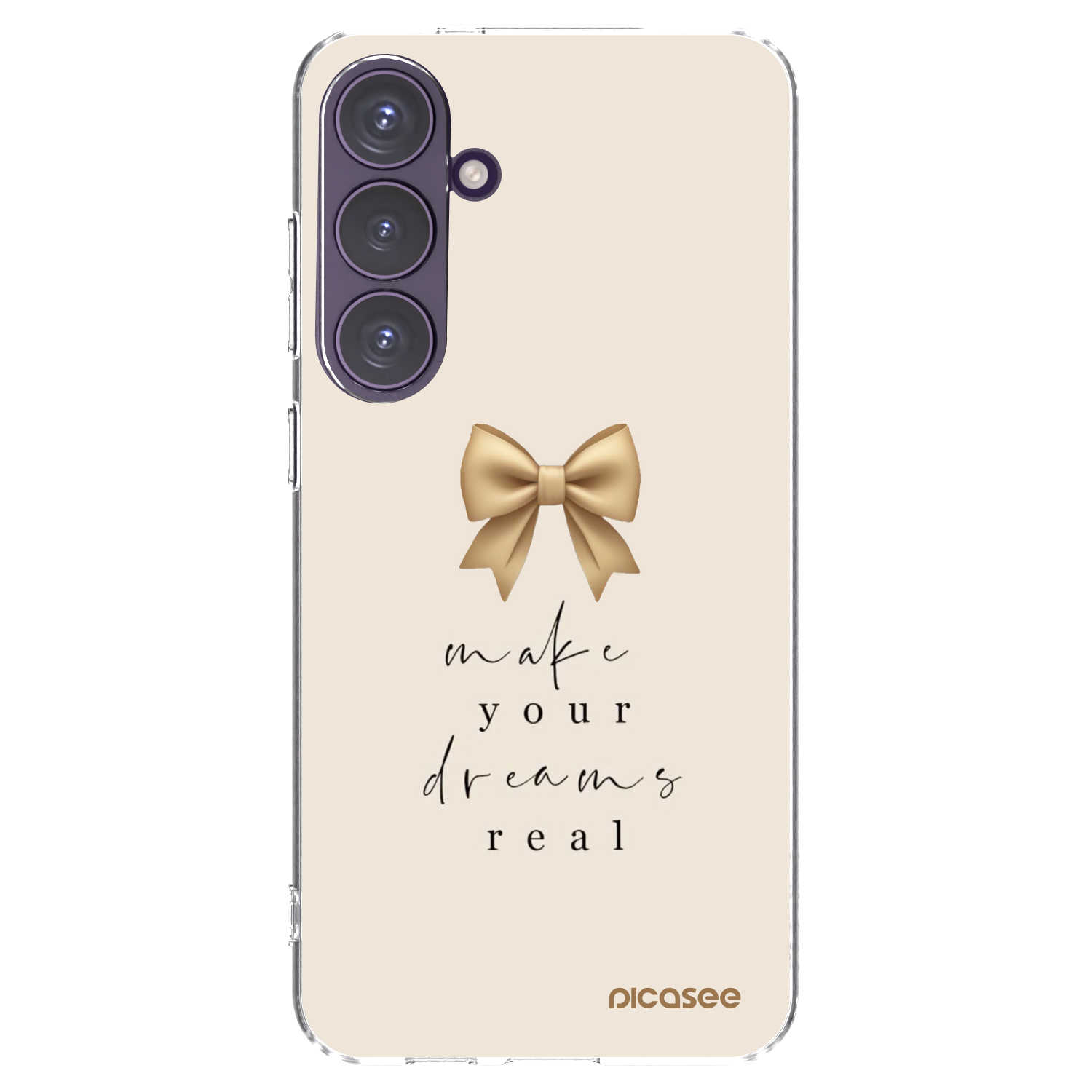 Picasee silikonowe przeźroczyste etui na Samsung Galaxy S24+ S926B 5G - Golden Dream