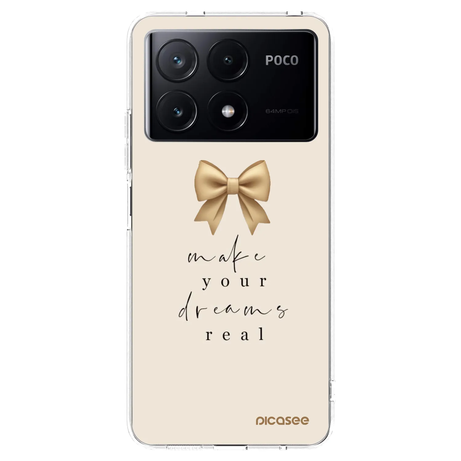 Picasee silikonowe przeźroczyste etui na Xiaomi Poco X6 Pro - Golden Dream