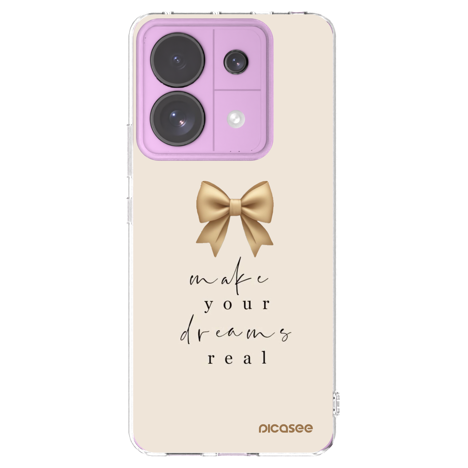 Picasee silikonowe przeźroczyste etui na Xiaomi Redmi Note 13 Pro 5G - Golden Dream