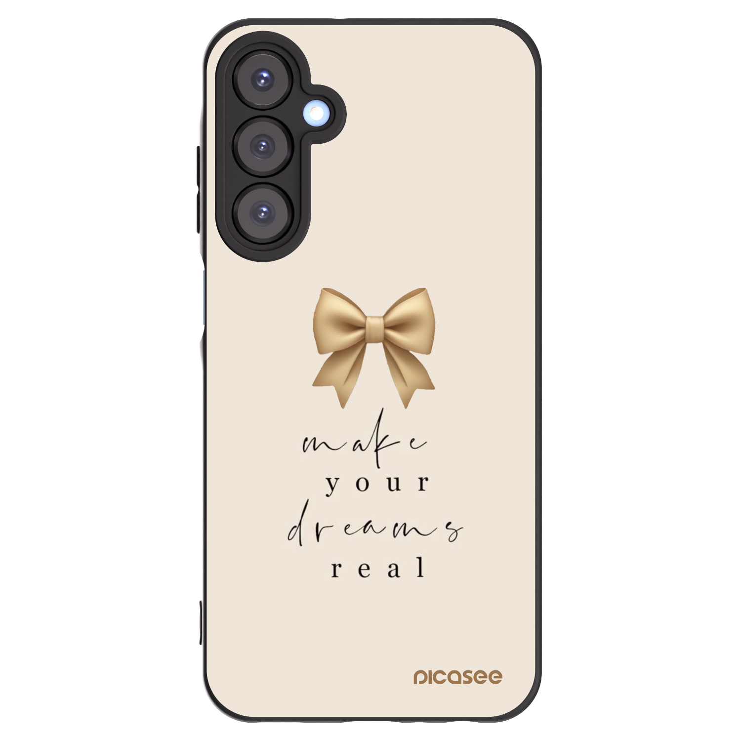 Picasee silikonowe czarne etui na Samsung Galaxy A25 A256B 5G - Golden Dream