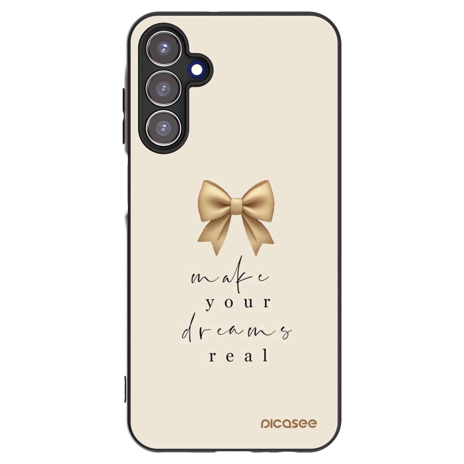Picasee silikonowe czarne etui na Samsung Galaxy A15 A155F 4G - Golden Dream