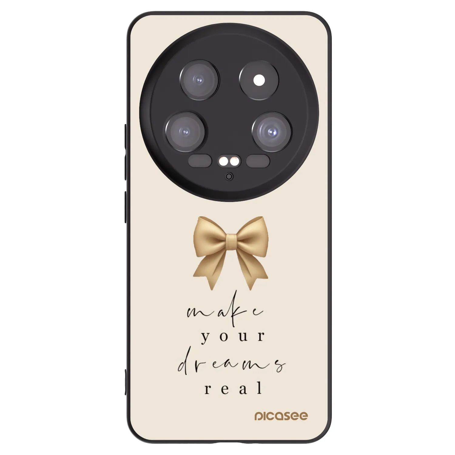 Picasee silikonowe czarne etui na Xiaomi 14 Ultra - Golden Dream