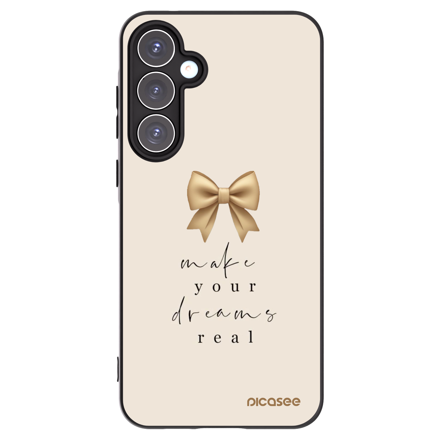 Picasee silikonowe czarne etui na Samsung Galaxy A55 5G A556B - Golden Dream