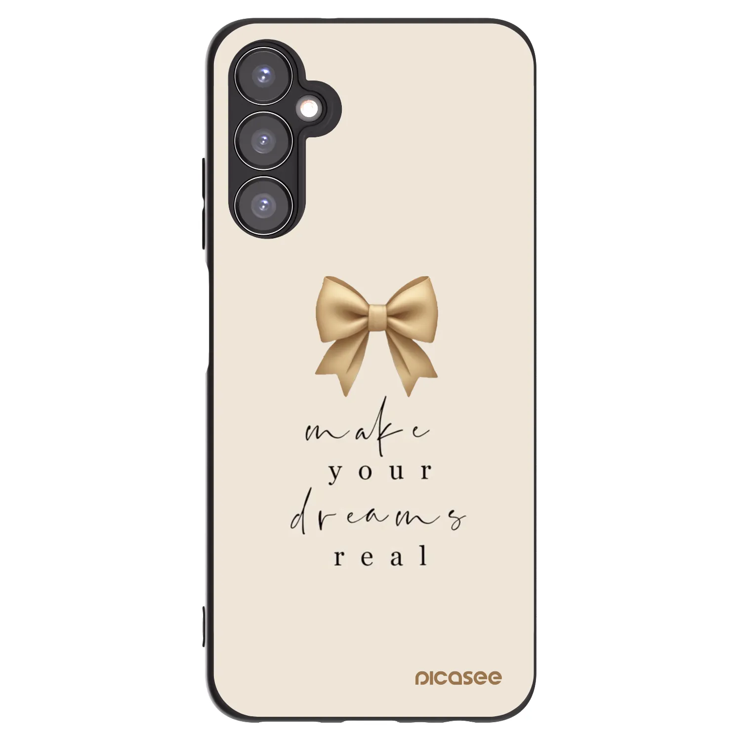 Picasee silikonowe czarne etui na Samsung Galaxy A05s A057G - Golden Dream