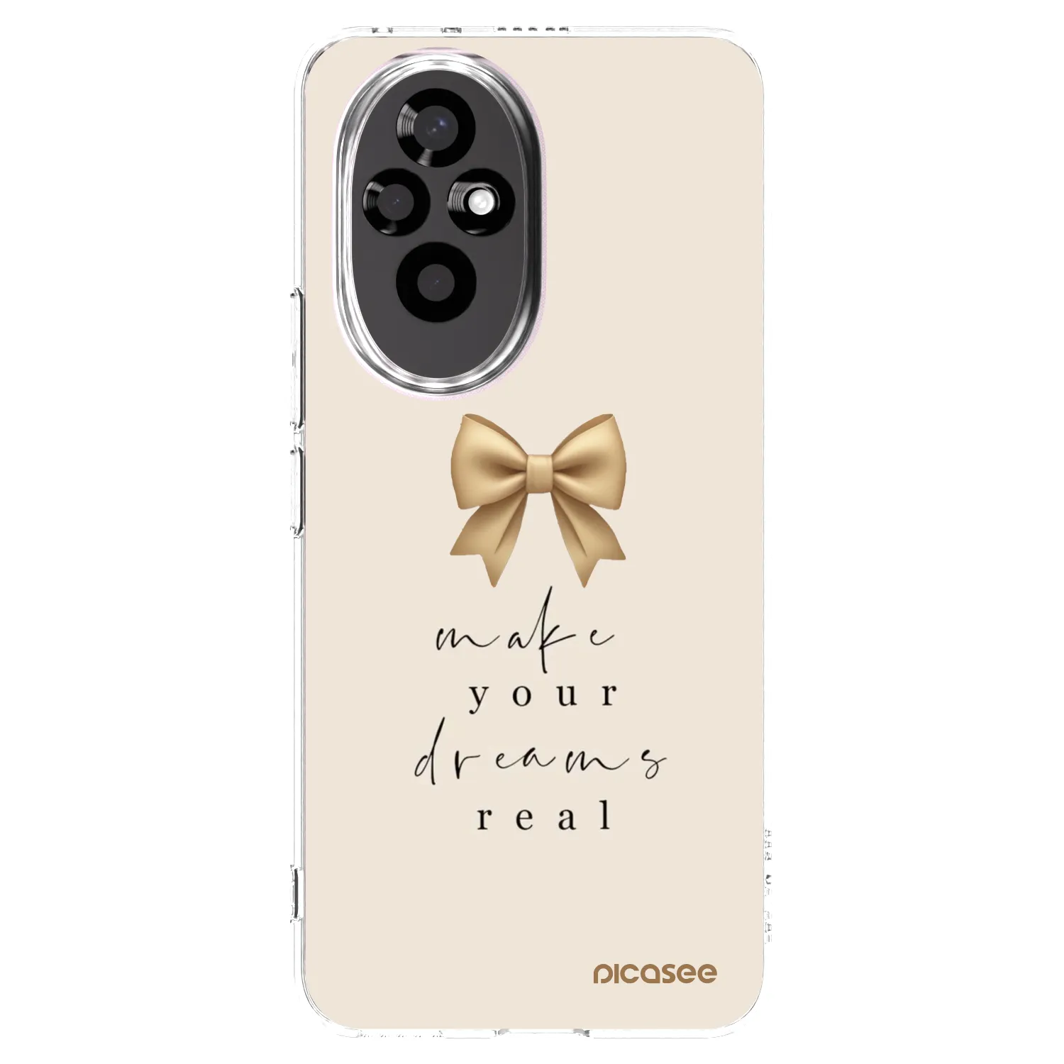 Picasee silikonowe przeźroczyste etui na Honor 200 Pro 5G - Golden Dream
