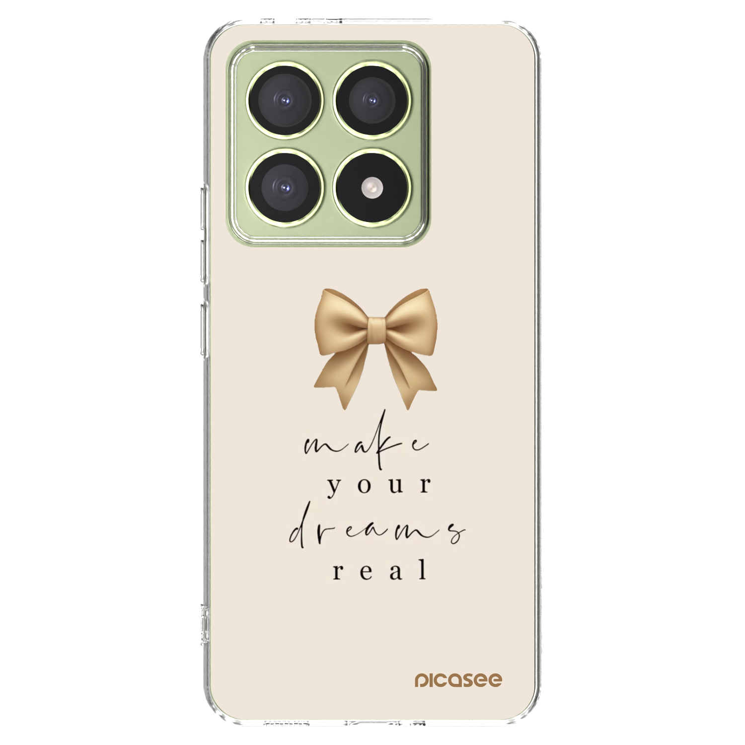 Picasee silikonowe przeźroczyste etui na Xiaomi 14T - Golden Dream