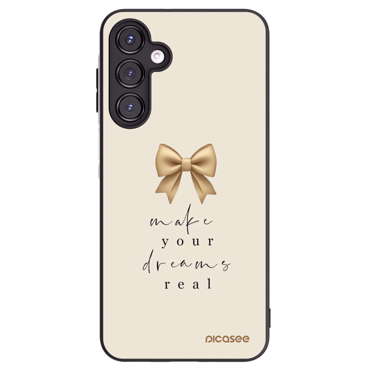 Picasee silikonowe czarne etui na Samsung Galaxy A16 5G - Golden Dream