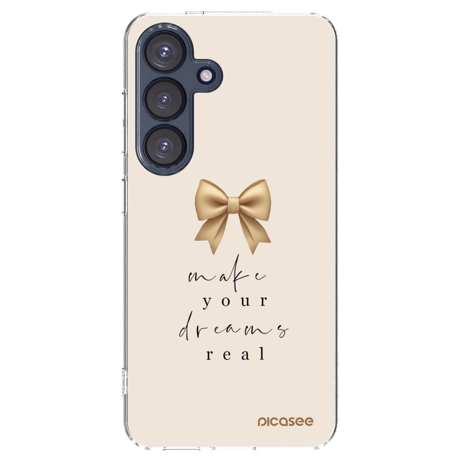Picasee silikonowe przeźroczyste etui na Samsung Galaxy S25 5G - Golden Dream