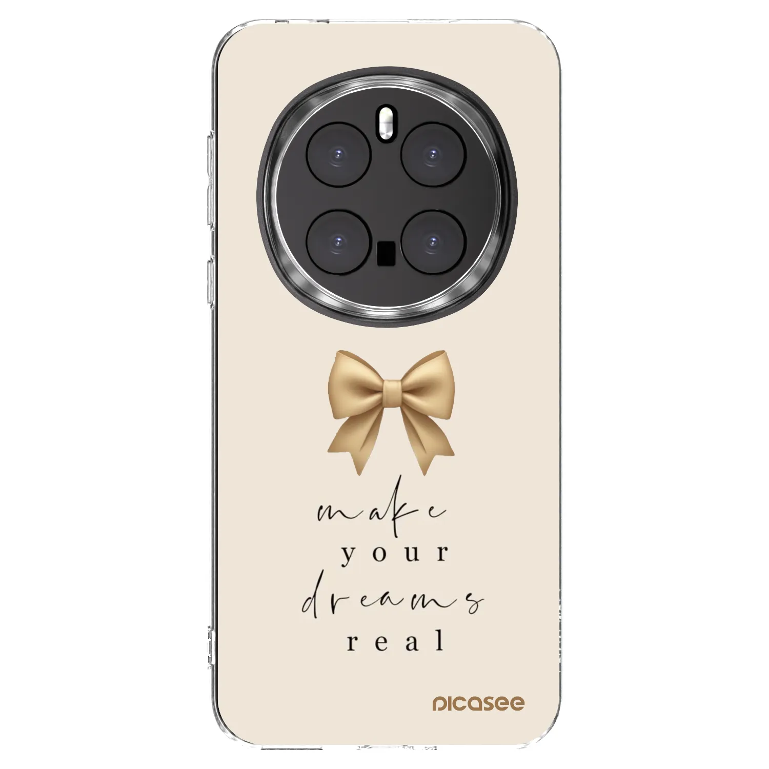 Picasee silikonowe przeźroczyste etui na Honor Magic7 Pro 5G - Golden Dream