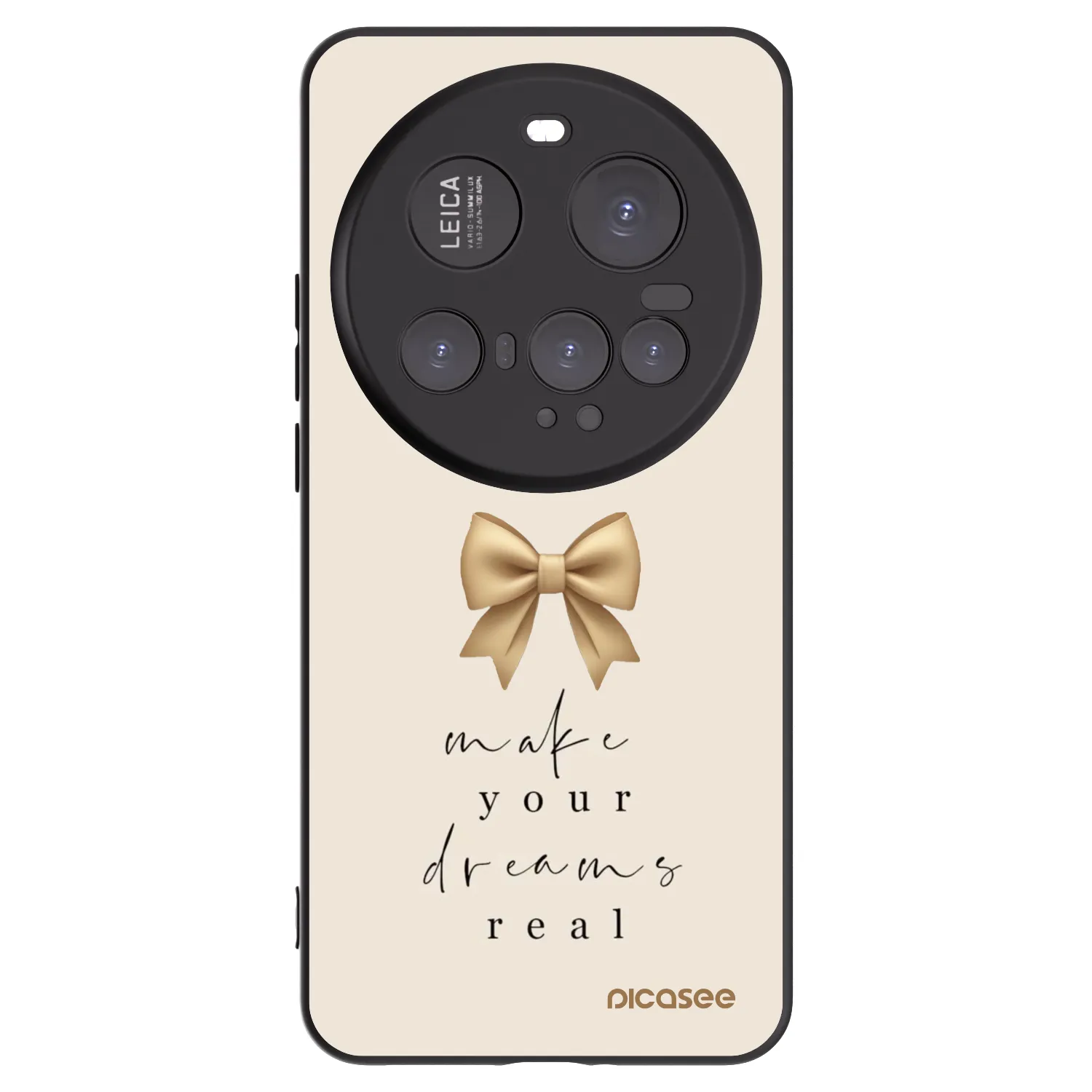 Picasee silikonowe czarne etui na Xiaomi 15 Ultra - Golden Dream
