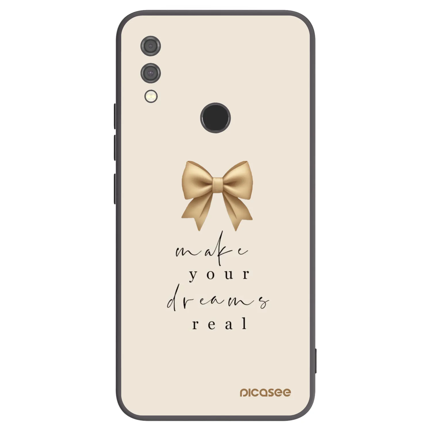 Picasee silikonowe czarne etui na Xiaomi Redmi Note 7 - Golden Dream