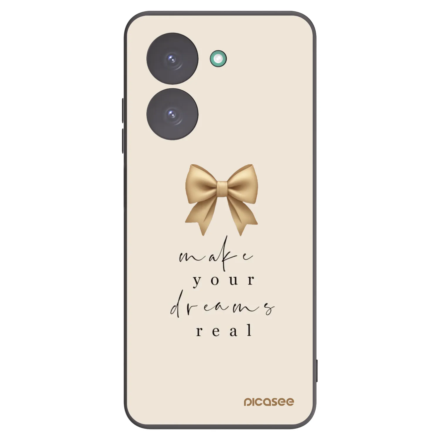 Picasee silikonowe czarne etui na Xiaomi Redmi A5 - Golden Dream